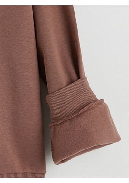 Yeni Sezon Bisiklet Yaka Kız Çocuk Sweatshirt 2'li fırsatları