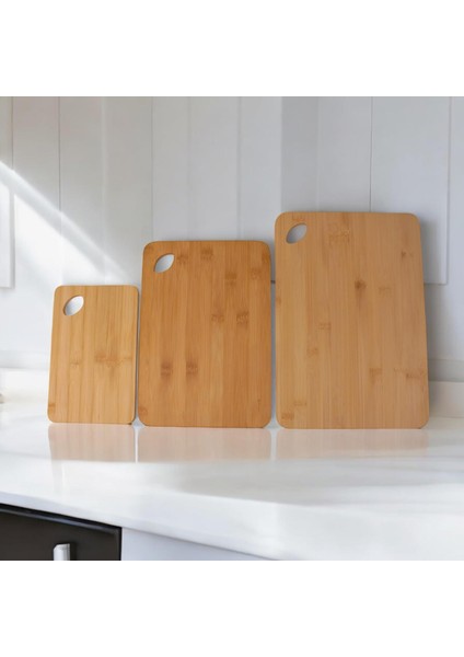 3 Boy Bambu Kesme Tahtası Seti, Bambu Kesim Tahtası, Bambu Et Tahtası | Pratik ve Dayanıklı 3 Boy Bambu Kesme Tahtası Seti - Mutfakta Kesme Işlemlerini Kolaylaştırın!