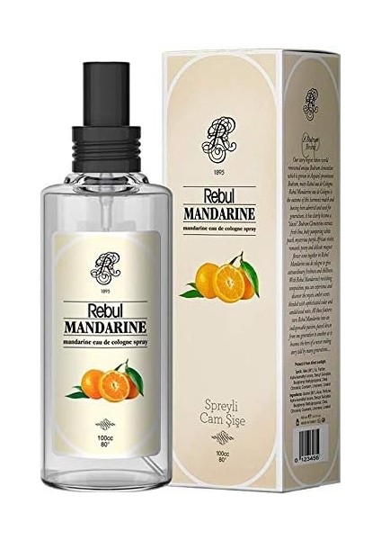 Rebul Mandalina Eau De Cologne 125 ml Kutulu