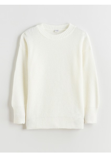 Yeni Sezon Bisiklet Yaka Kız Çocuk Triko Kazak modelleri