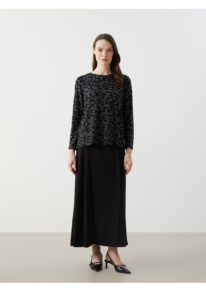 Yeni Sezon Bisiklet Yaka Desenli Kadın Bluz fiyatları