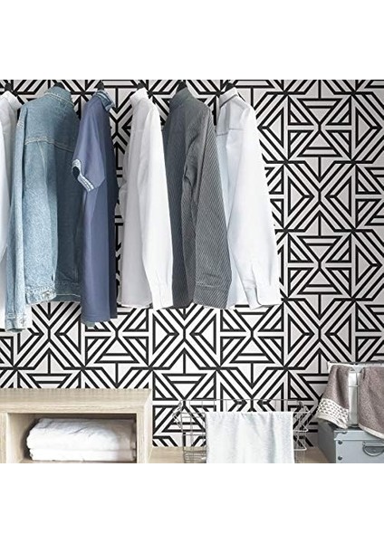 NUS3499 Siyah Doğrusal Duvar Kağıdı modelleri