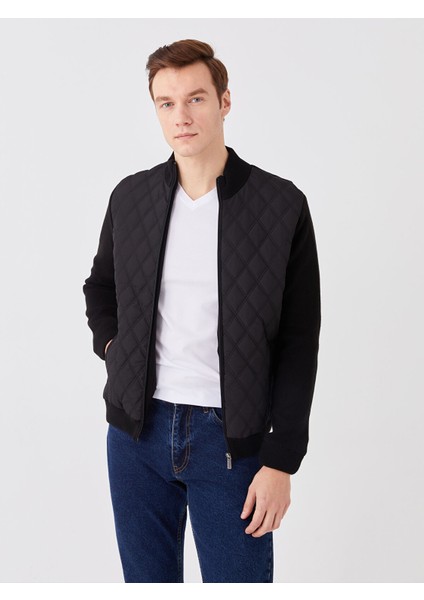 Yeni Sezon Standart Kalıp Dik Yaka Erkek Triko Mont indirimleri