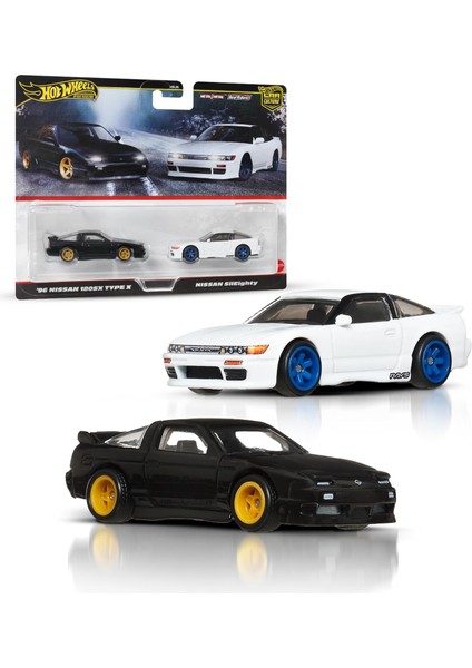 1:64 Ölçekli Araçlardan Oluşan Premium Car Culture 2'li Paket, Benzersiz Çiftler, Riders Tekerlekler, Metal/metal Şasi, Koleksiyonculara Uygun Hediye, JBK96