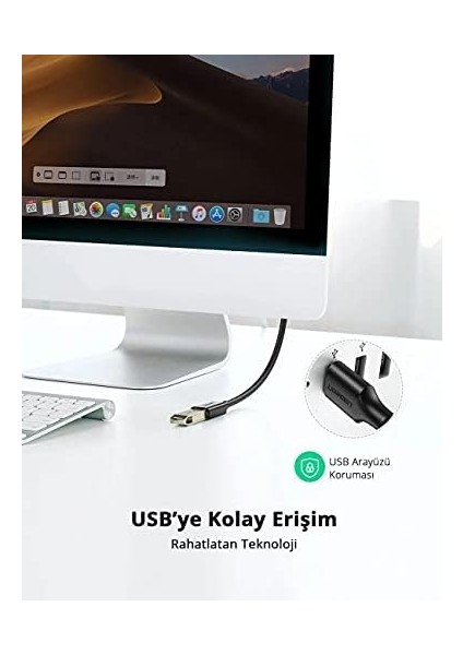 USB 3.0 Uzatma Kablosu, 50 Cm, Siyah fiyatları