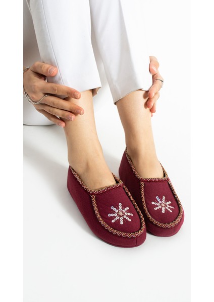 Kadın Patik Ev Ayakkabısı Hediyelik Çeyizlik Misafirlik Günlük Çetik