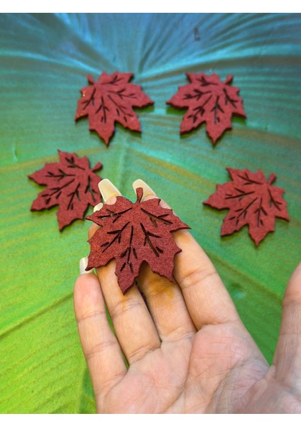 6 Adet Keçe Yaprak Arma Set 5x5 cm fiyatları