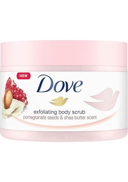 Dove Vücut Peelingi Nar Çekirdeği ve Shea Yağı 225ML Beyaz modelleri