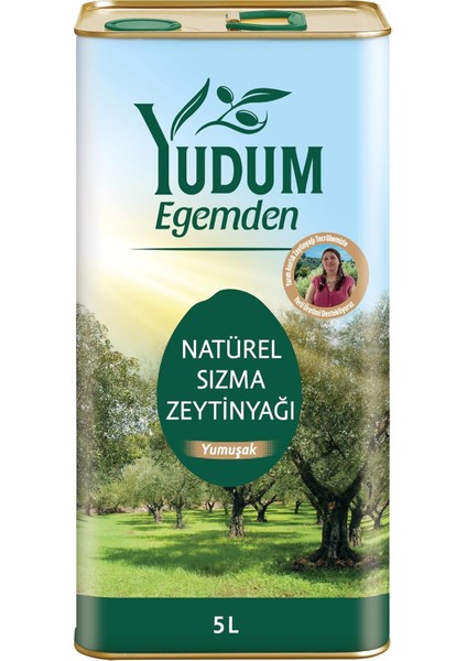 Yudum Egemden Yumuşak Lezzet Sızma Zeytinyağı 5 Lt Teneke