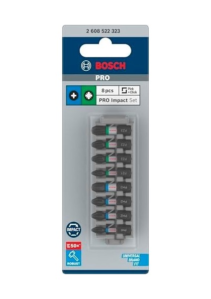 Professional Accessories 8tlg. Schrauber Bit Set Kreuzschlitz ( Control, Ph/pz, Länge 25 Mm, Pick And Click) fiyatları
