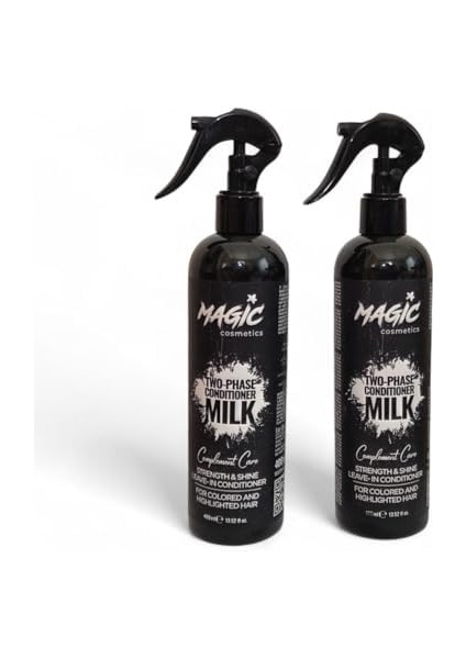 Magic Cosmetics Çift Fazlı Süt Içerikli Fön Suyu 400 ml – Koruyucu & Besleyici – Güç Parlaklık ve Kolay Tarama Sağlar – 2 Phase Conditioner Milk modelleri