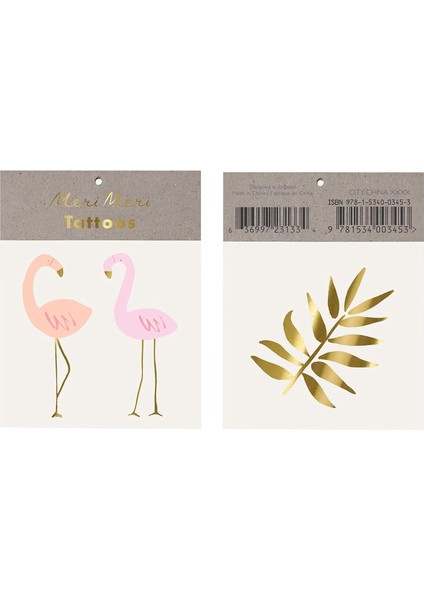 Meri Meri Flamingo Tattoos
