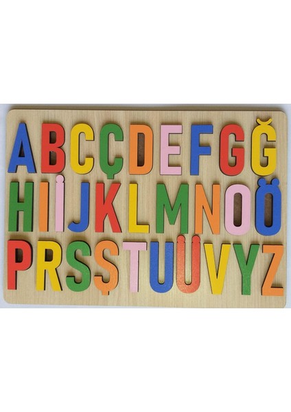 Zeka-Ahşap Alfabe-Bul Tak