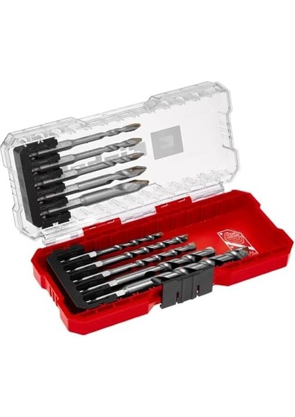 10-Parça Seramik Matkap Ucu Seti (Özel Taşlanmış Plaka, Merkez Nokta, Çift Helezon, E 6.3 Şaft, Saklama Kutusu Dahil) - 49051410 modelleri