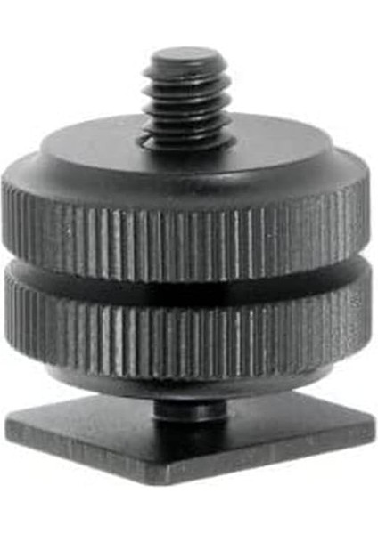 2286 Hot Shoe Aksesuar Bağlantı Adaptörü, Koyu Gri