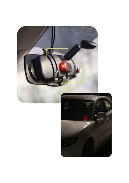 Oto Sahte Alarm Güvenlik Sistemi, Yanıp Sönen LED Işık, Güneş Enerjili Şarjlı modelleri