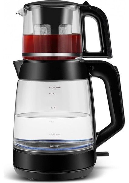 Glass Tea Xl 2 In 1 Cam Çay Makinesi Shiny