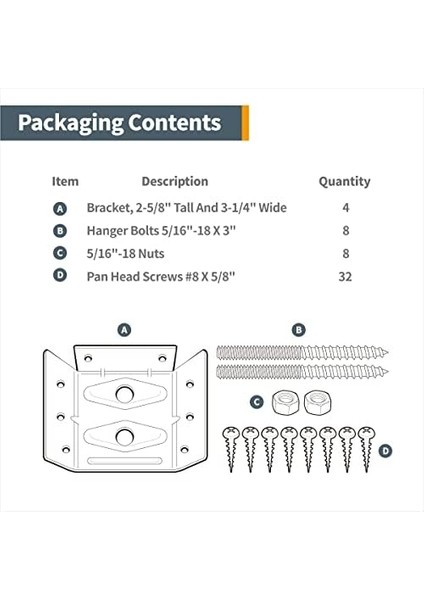 71428 Montaj Donanımlı Yüzeye Monte Köşe Braketleri, Masa Önlükleri ve Masa Ayakları Için Köşe Braketleri, 4'lü Set fiyatları