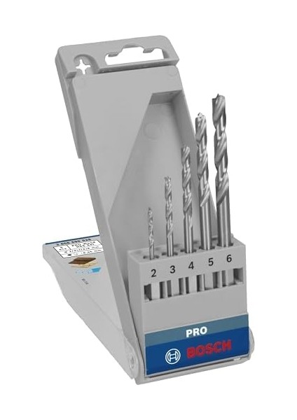 Professional Accessories Matkap ve Kırıcı Delici Uçları, Ahşap Matkap, Gri, 5 Adet modelleri