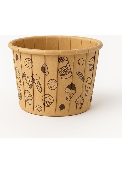 Tek Kullanımlık Muffin Kalıbı, 6,5x4 Cm, 12'li Set, Airfryer ve Fırın Uyumlu, Kek Kapsülü