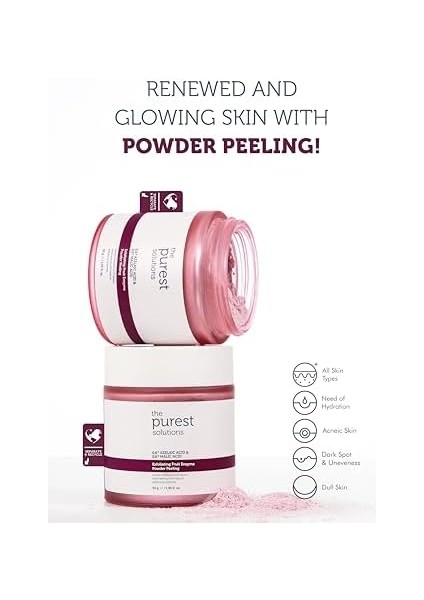 The Purest Solutions Refill Ekolojik Yedek Paket Exfoliating Fruit Enzyme Powder Peeling Refill Ecopack modelleri