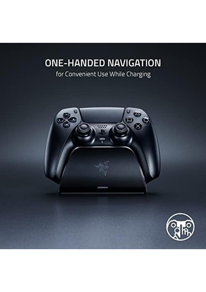 Charging Stand - Hızlı Şarj Istasyonu Ps5 Dualsense Kablosuz Kumanda Için (Kavisli Kabuk Tasarımı, Tek Elle Çalıştırma, USB Şarjı) Mavi modelleri