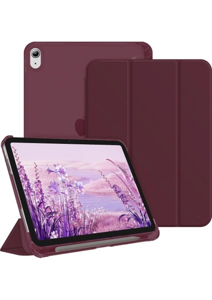 Apple iPad Air 11INÇ M2/m3 Air 4/5.nesil 10.9 Kılıf Pu Deri Smart Standlı Case 2025-2024 Flip