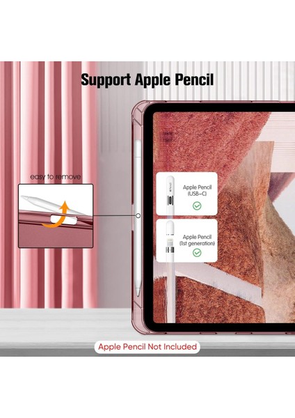 Apple iPad Air 11INÇ M2/m3 Air 4/5.nesil 10.9 Kılıf Pu Deri Smart Standlı Case 2025-2024 Flip modelleri