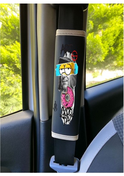 Isteğe Göre Desen Baskılı Emniyet Kemeri Kılıfı