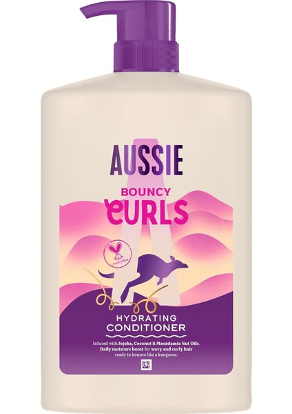Aussie Bouncy Curls Dalgalı ve Kıvırcık Saçları Nemlendiren Saç Kremi 1000ML