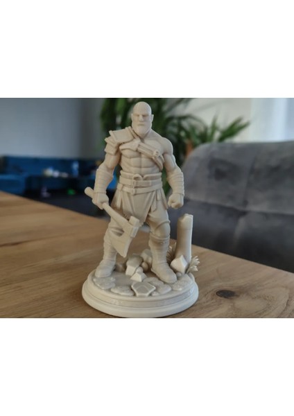 CRAFTSY3D God Of War Kratos Figürü – 3D Baskı Dekoratif Epik Oyun Karakteri