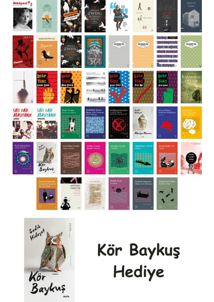 46 Kitaplık Türk Edebiyatı Seti + Çim Adam
