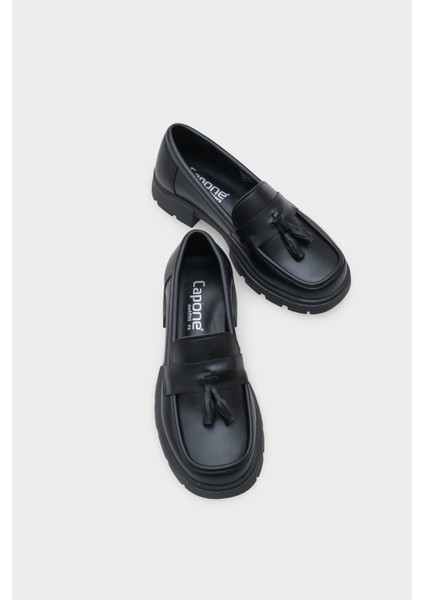 Elga Trak Tabanlı Püsküllü Kadın Loafer