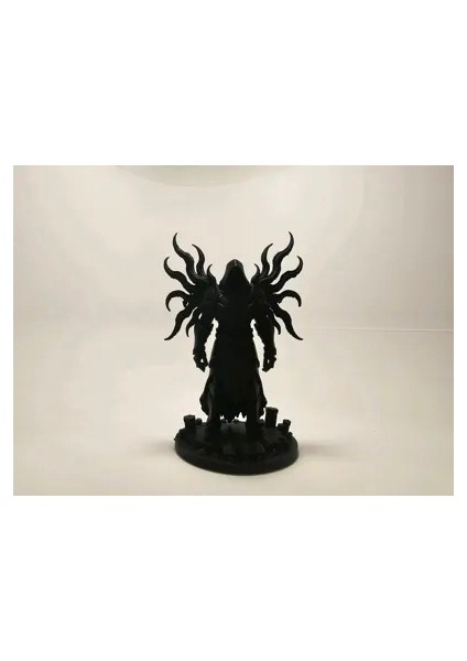 CRAFTSY3D Baş Melek Figürü – 3D Baskı Dekoratif Mitolojik Model - Beyaz/boyasız