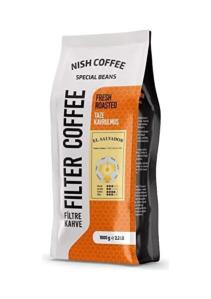 Nish Filtre Kahve El Salvador 1 Kg-Öğütülmüş modelleri