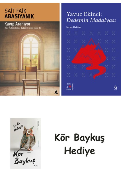 Kayıp Aranıyor + Everest Açıkhava 39 - Dedemin Madalyası + Kör Baykuş