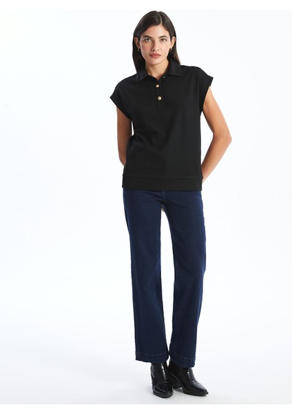 Yeni Sezon Polo Yaka Dokulu Kadın Tişört fiyatları