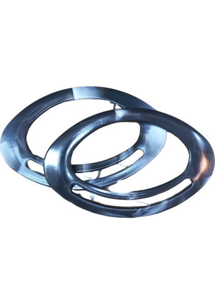 Çanta Sapı Oval Siyah-Beyaz 18 cm