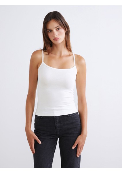 Yeni Sezon Kare Yaka Kadın Atlet 2'li modelleri