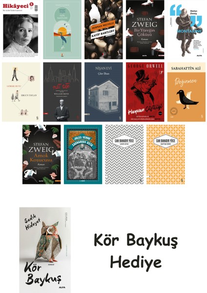 14 Kitaplık Türk Edebiyatı Seti + Çim Adam