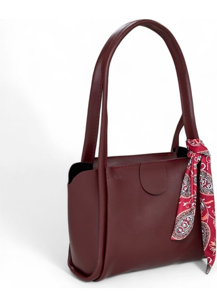 Fular Detaylı Kadın Günlük El ve Omuz Çantası