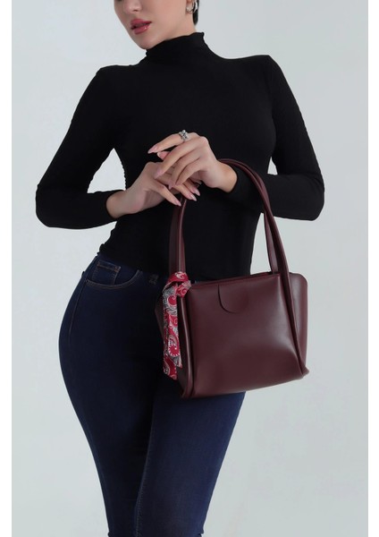 Fular Detaylı Kadın Günlük El ve Omuz Çantası modelleri