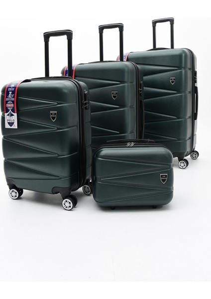 Yefa Dayanıklı Unisex 4 Tekerlekli 4'lü Set Plastik Valiz Seti