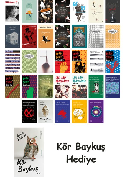 33 Kitaplık Türk Edebiyatı Seti + Çim Adam