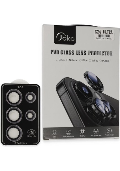 Joko Samsung Galaxy S24 Ultra Pvd Metal Kamera Lens - Derin Mor