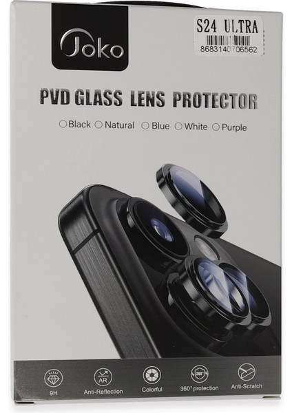Joko Samsung Galaxy S24 Ultra Pvd Metal Kamera Lens - Derin Mor modelleri