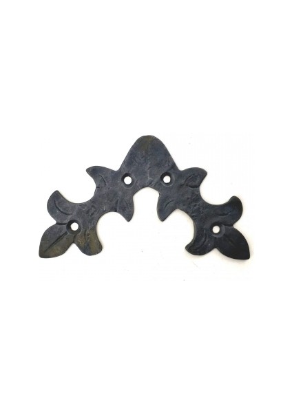 Eco Lounge Antika Tarz Dekoratif Pirinç Yaprak Gönye - 100X110 Mm, Oksit