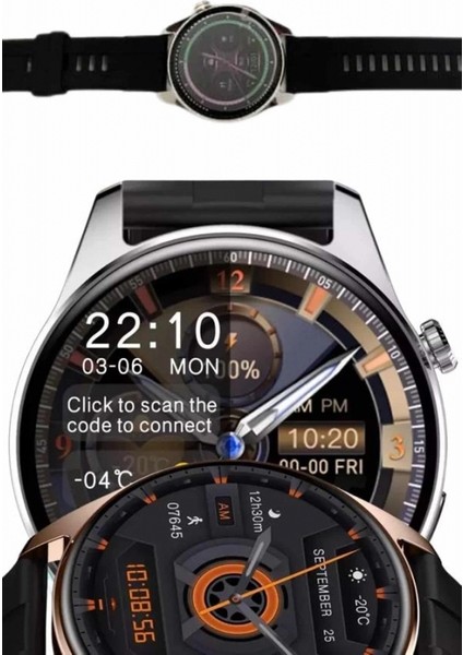 Yeni Nesil Akıllı Saat Çift Kordonlu 1.5 Inç Yuvarlak Ekran Gps ve Nfc Uyumlu fırsatları