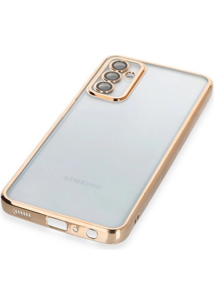 Samsung Galaxy M23 Kılıf Razer Lensli Silikon - Gold fırsatları