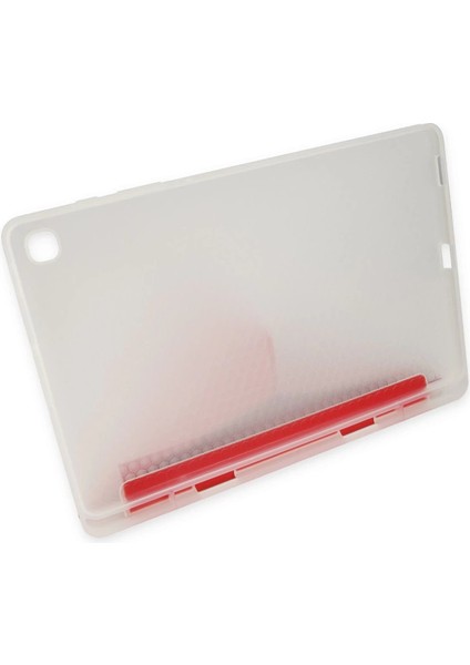 Samsung Galaxy P610 Tab S6 Lite 10.4 Kılıf Kalemlikli Mars Tablet Kılıfı - Kırmızı